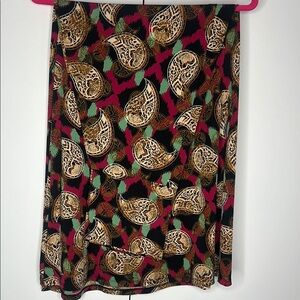 LuLaRoe Black and Pink Maxi Skirt